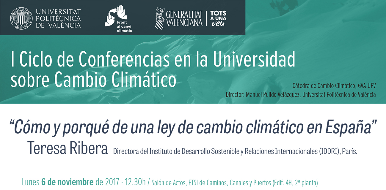 Read more about the article I Cicle de Conferències a la Universitat sobre Canvi Climàtic